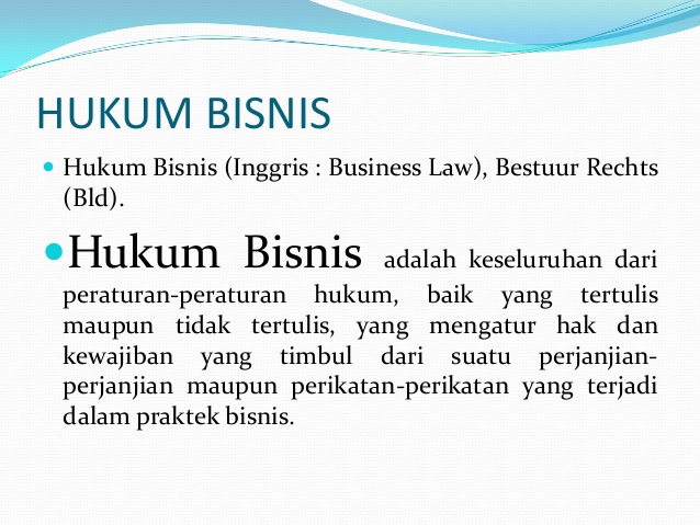 materi hukum bisnis